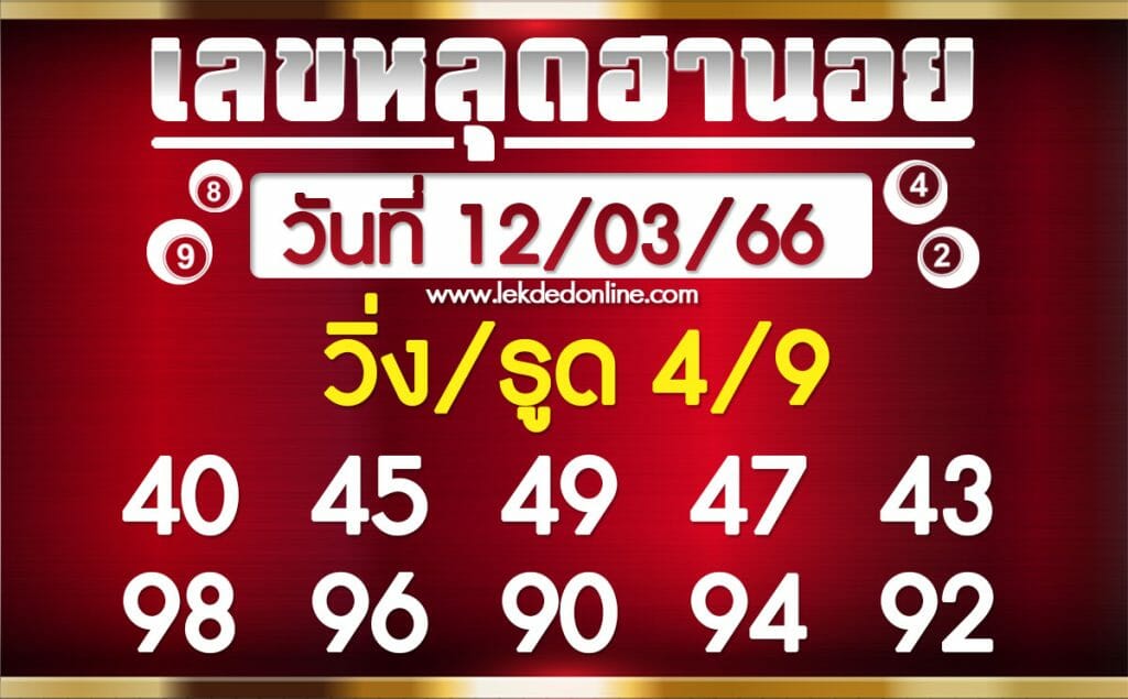 หวยฮานอย 12/03/66