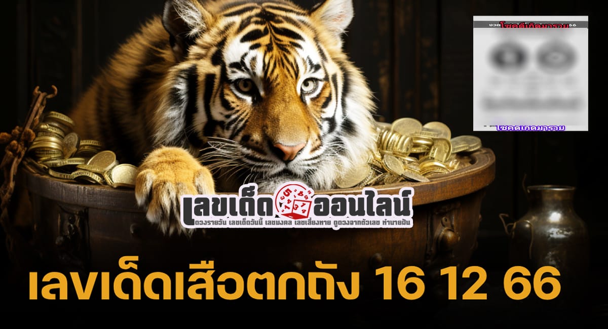 เสือตกถัง 16 12 66‍ แนวทางเลขเด่นหวยเด็ดสุดแม่นๆ คอหวยไม่ควรพลาดแนวทางแทงหวยรัฐบาลไทย