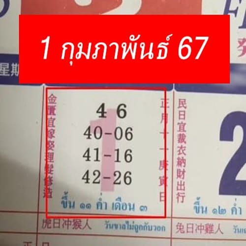เลขเด็ดคำชะโนด-"Khamchanot lucky number"
