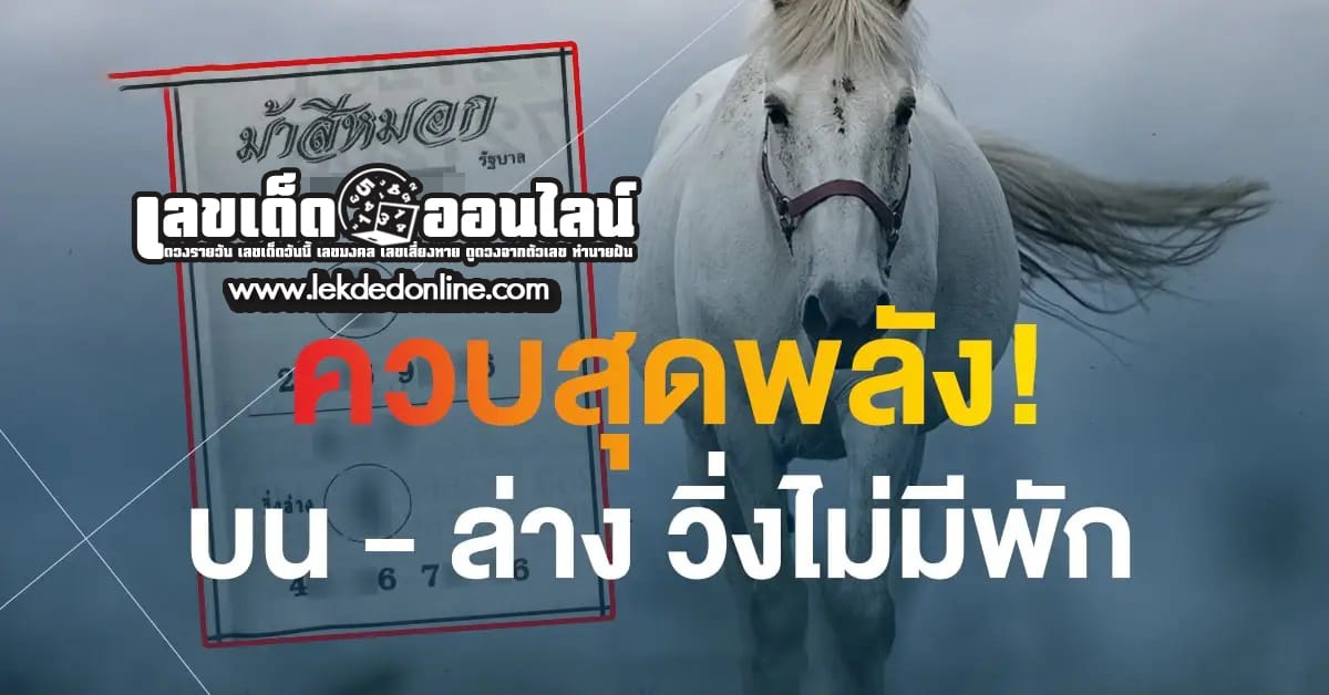 ม้าสีหมอก 17 01 67 แนวทางเลขเด่นหวยเด็ดสุดแม่นๆ คอหวยไม่ควรพลาดแนวทางแทงหวยรัฐบาลไทย