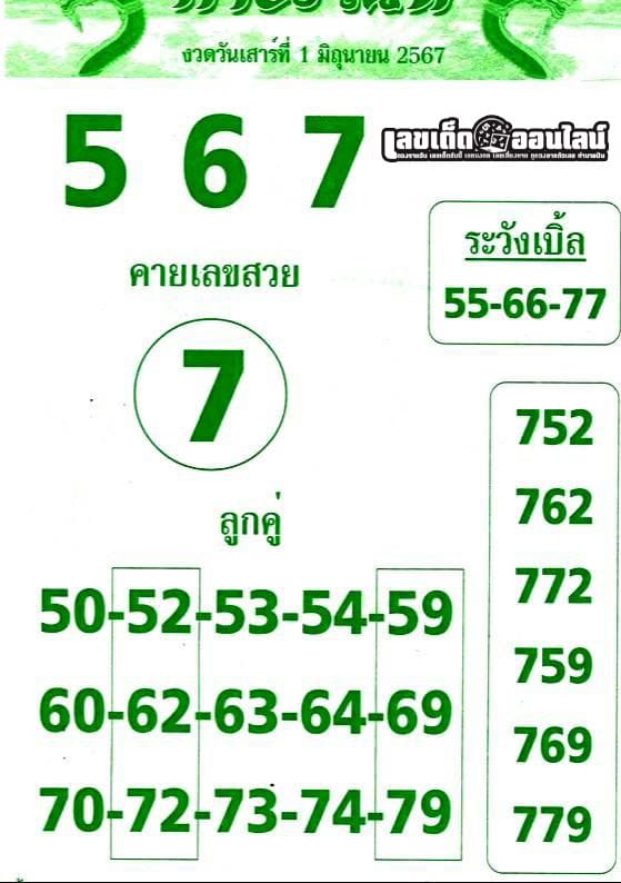 เลขคำชะโนด 1 6 67-''Khamchanot number 1 6 67''