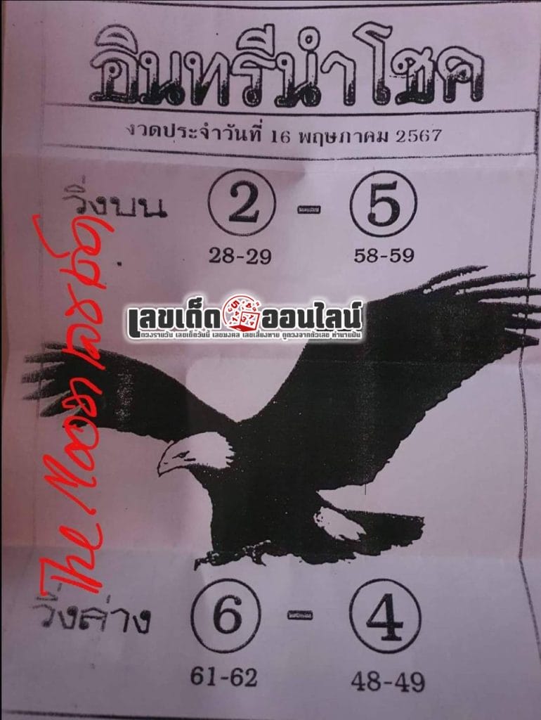 อินทรีนำโชค 16 5 67 - "Lucky Eagle 16567"