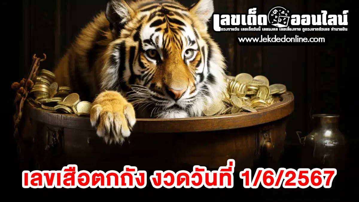 แนวทางหวยรัฐบาลไทย เสือตกถัง  1 6 67 เลขเด็ดหวยซองสุดแม่น ดูได้ที่นี่!