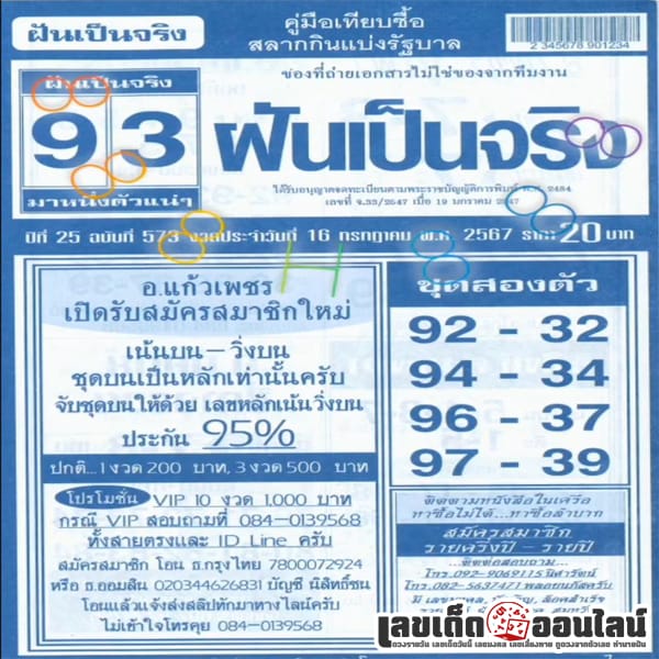 ฝันเป็นจริง 16 7 67-"Dreams come true"