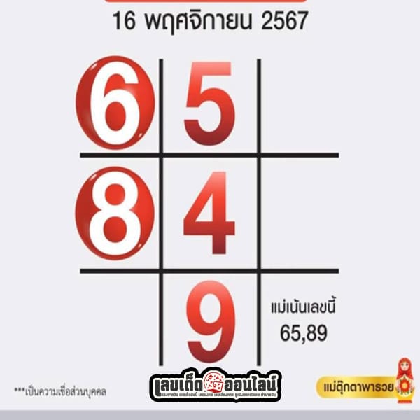 ลอตเตอรี่พลัส 16 11 67 - "Lottery Plus 16 11 67"