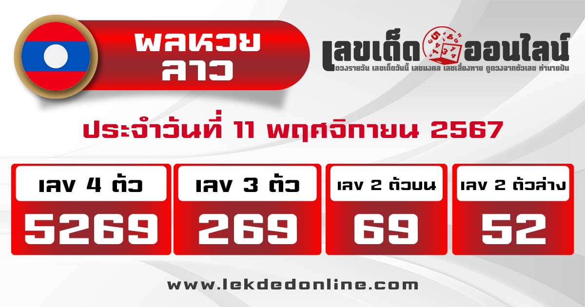 ผลหวยลาว 11/11/67-"lao-lottery-results"