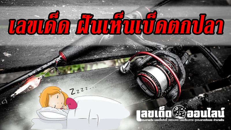 ฝันเห็นเบ็ดตกปลา เลขเด็ด -"Dreaming of seeing a fishing rod, lucky numbers"