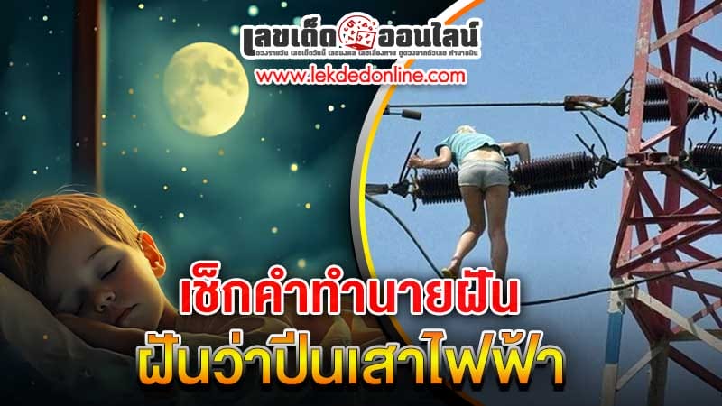 ฝันว่าปีนเสาไฟฟ้า-"Dreaming of climbing an electric pole"