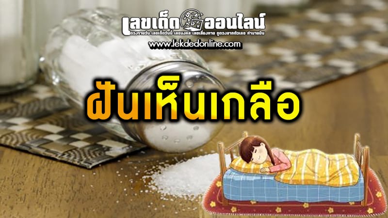 ฝันเห็นเกลือ-"Dreaming of scooping salt into a bag"