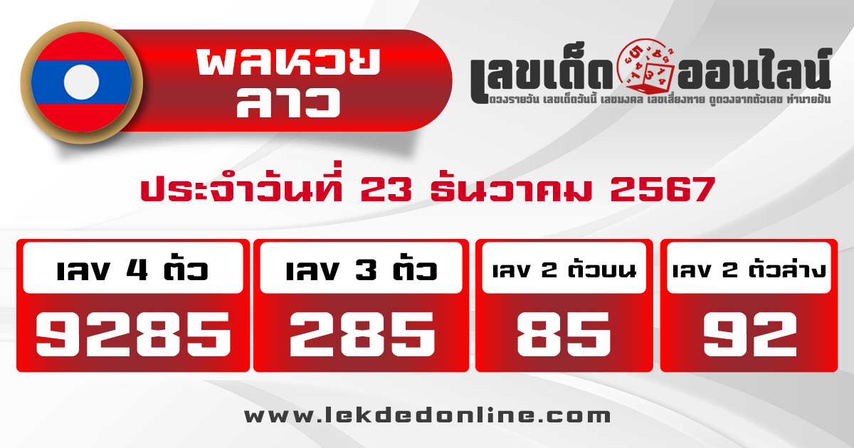 ผลหวยลาว "Laos-lottery-results"