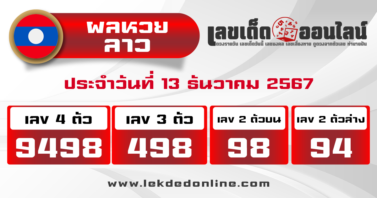 ผลหวยลาว "lao lottery results"